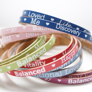 affirmation bracelet selection